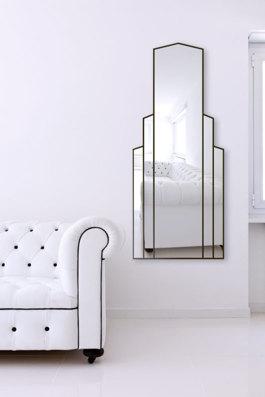 Empire Original Handcrafted Art Deco Full Length Mirror in Silver ...