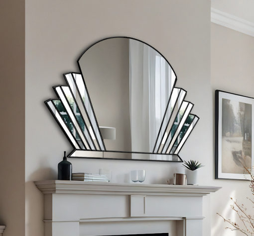 Art Deco Fan Wall Mirror Venus